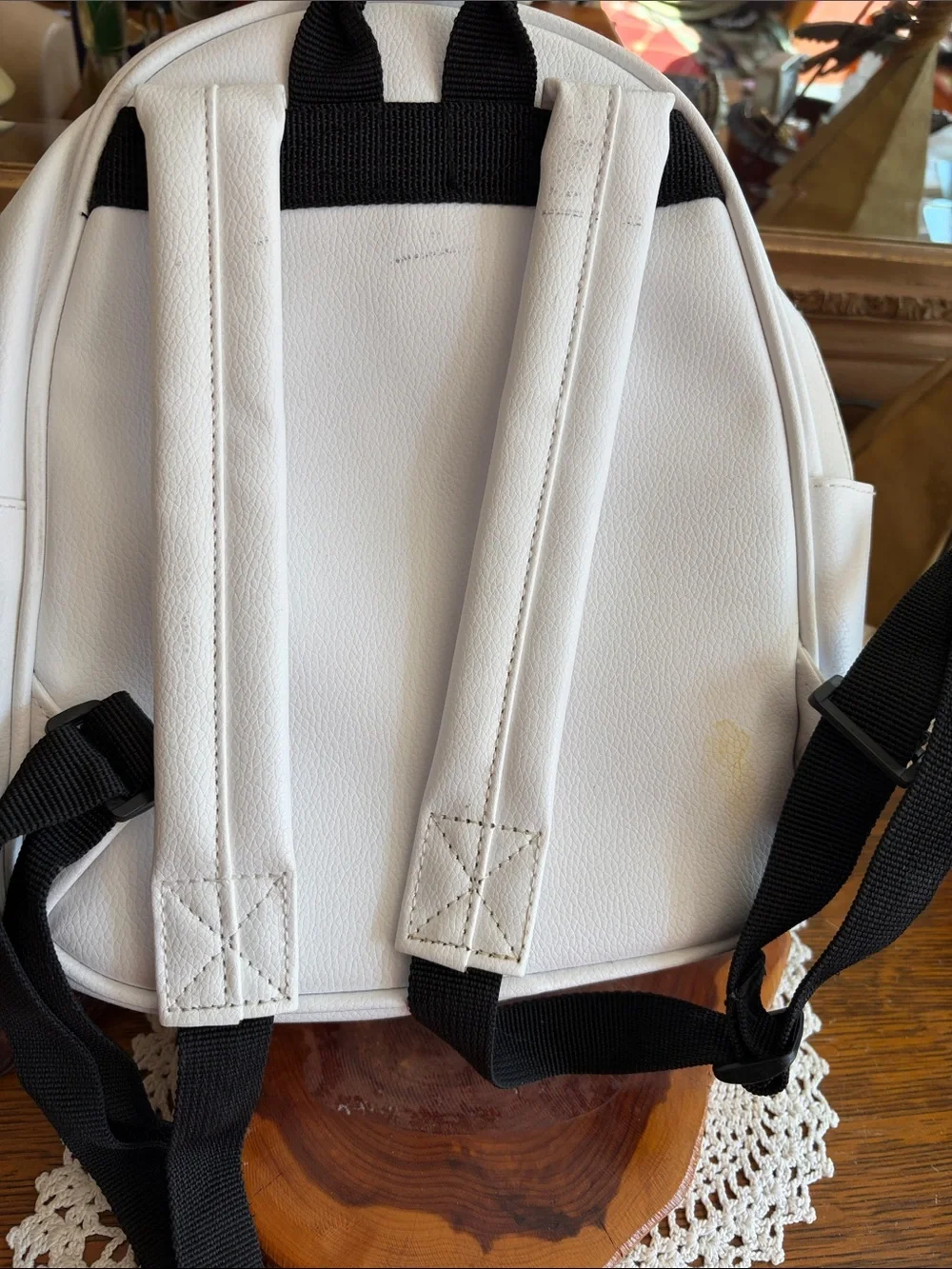 Hello Kitty White and Red Mini Backpack with Bow Accent